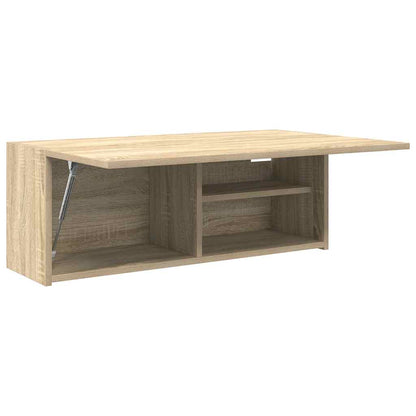 vidaXL Bathroom Wall Cabinet Sonoma Oak 80x25x30 cm Engineered Wood 5