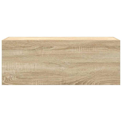 vidaXL Bathroom Wall Cabinet Sonoma Oak 80x25x30 cm Engineered Wood 6