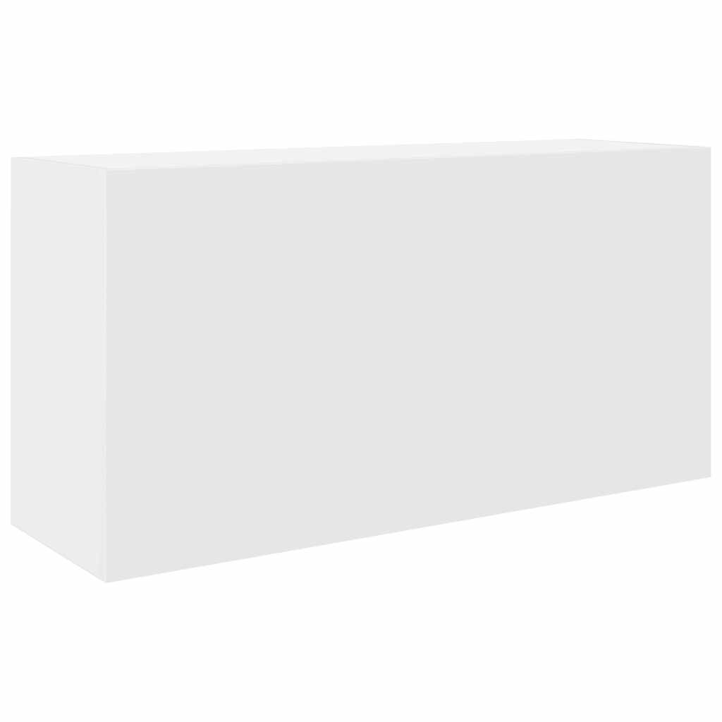 vidaXL Bathroom Wall Cabinet White 80x25x40 cm Engineered Wood 2
