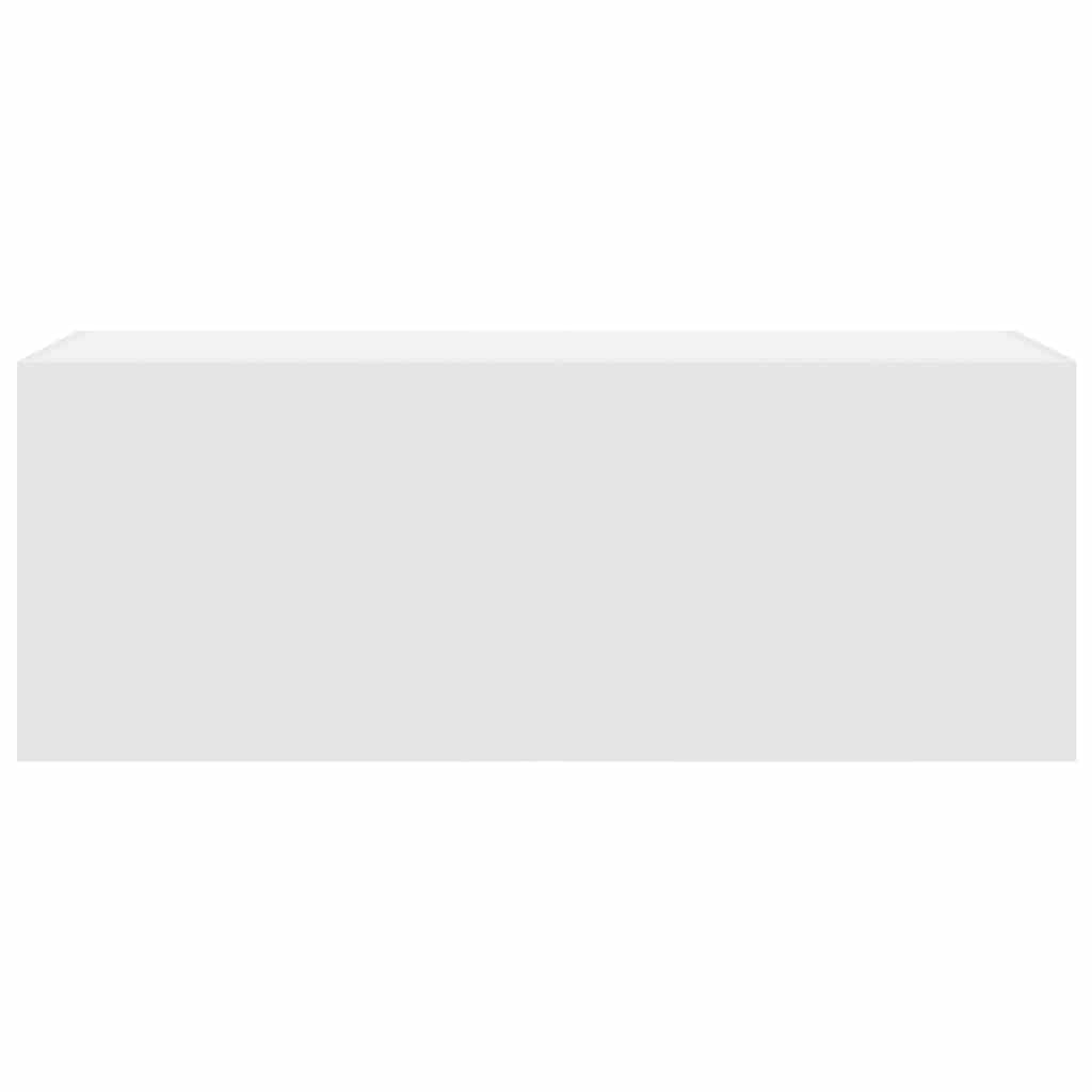 vidaXL Bathroom Wall Cabinet White 80x25x40 cm Engineered Wood 4