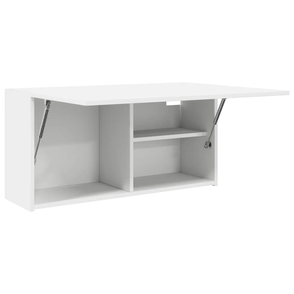 vidaXL Bathroom Wall Cabinet White 80x25x40 cm Engineered Wood 5