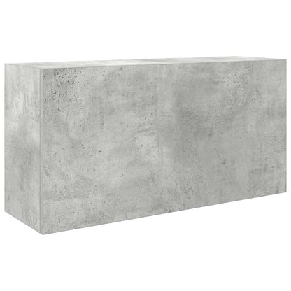 vidaXL Bathroom Wall Cabinet Concrete Grey 80x25x40 cm Engineered Wood 2