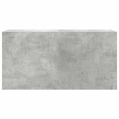 vidaXL Bathroom Wall Cabinet Concrete Grey 80x25x40 cm Engineered Wood 5
