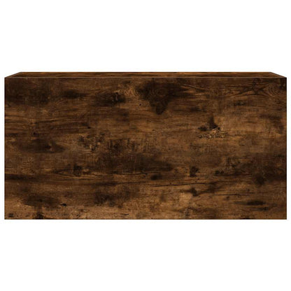 vidaXL Bathroom Wall Cabinet Smoked Oak 80x25x40 cm Engineered Wood 5