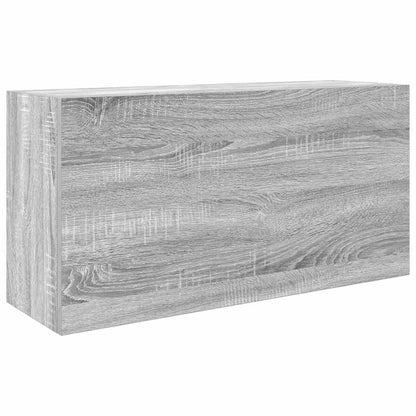 vidaXL Bathroom Wall Cabinet Grey Sonoma 80x25x40 cm Engineered Wood 2