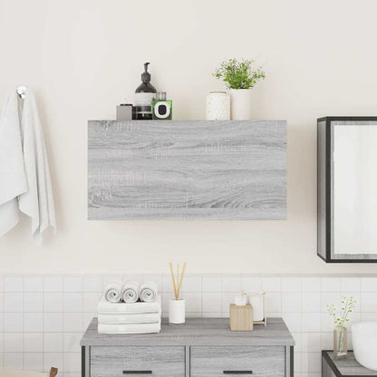 vidaXL Bathroom Wall Cabinet Grey Sonoma 80x25x40 cm Engineered Wood 3