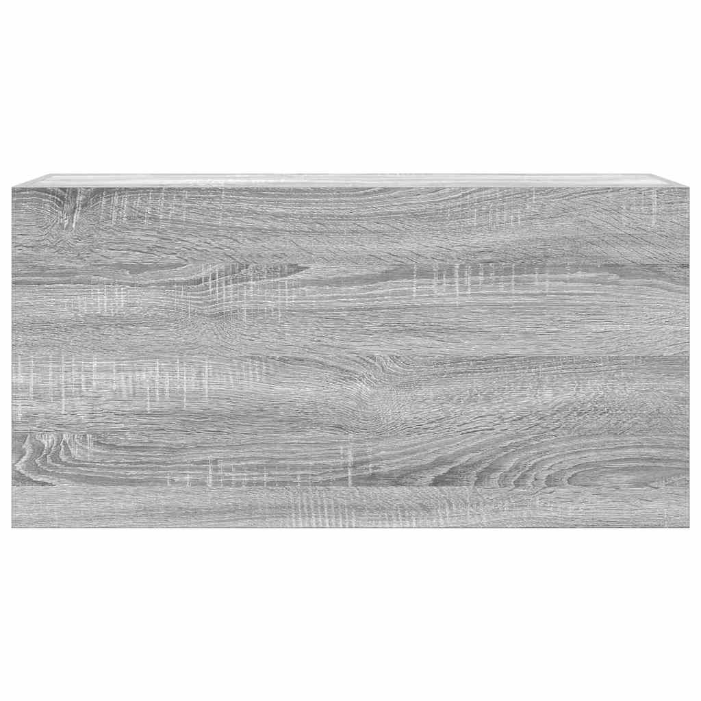 vidaXL Bathroom Wall Cabinet Grey Sonoma 80x25x40 cm Engineered Wood 5