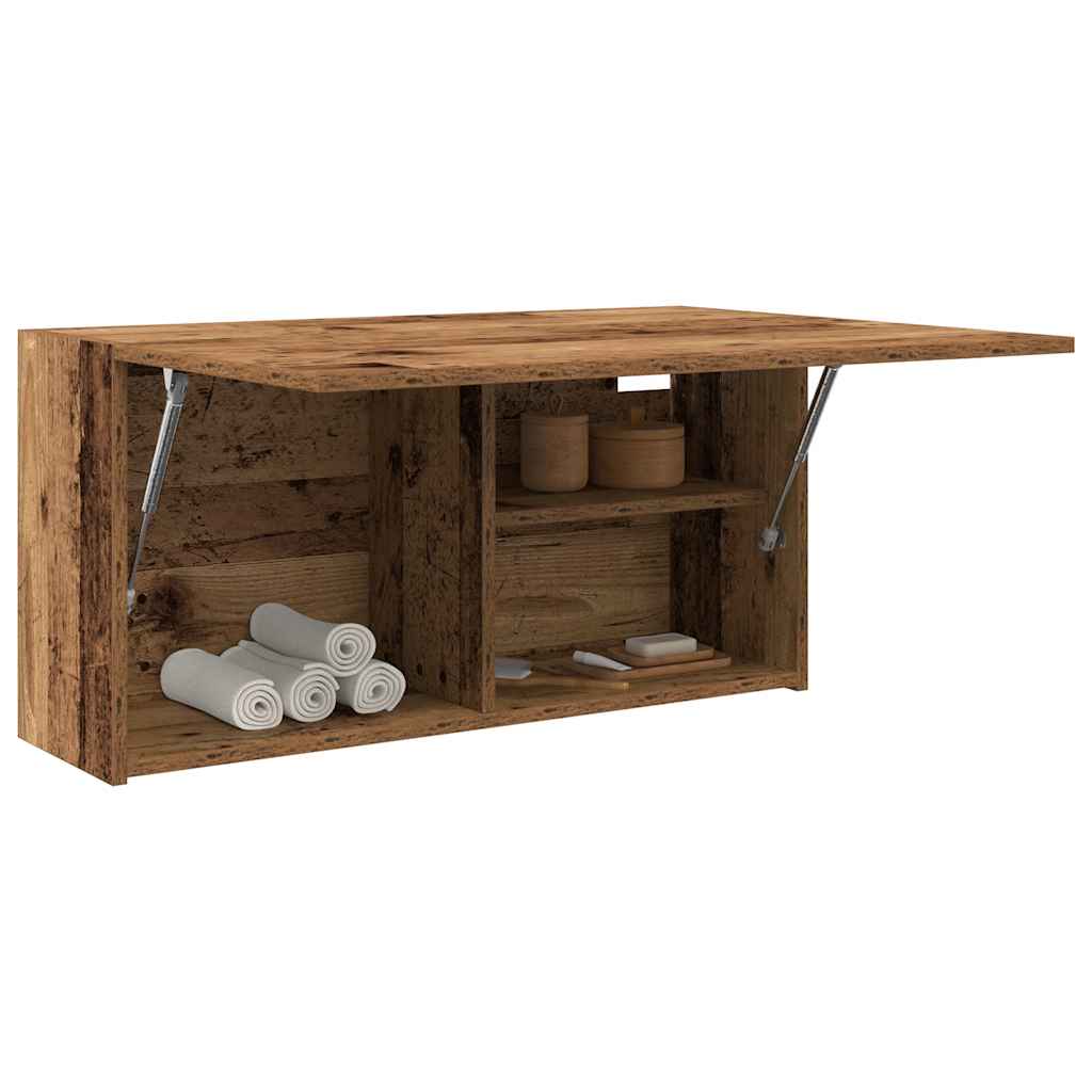 vidaXL Bathroom Wall Cabinet Old Wood 80x25x40 cm Engineered Wood 4