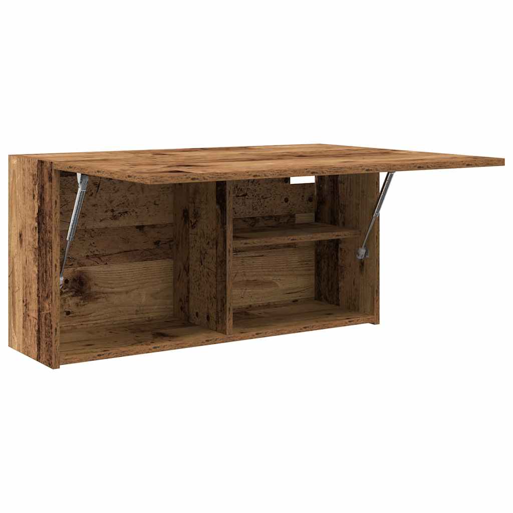 vidaXL Bathroom Wall Cabinet Old Wood 80x25x40 cm Engineered Wood 6