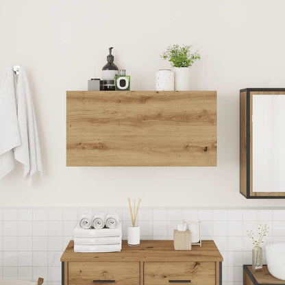 vidaXL Bathroom Wall Cabinet Artisan Oak 80x25x40 cm Engineered Wood 3
