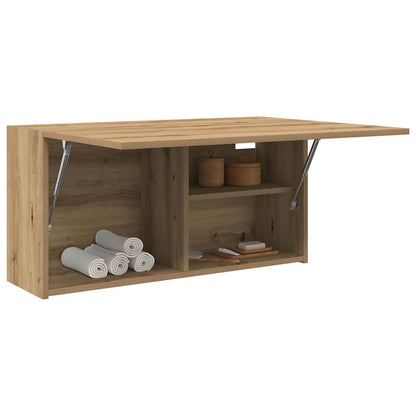 vidaXL Bathroom Wall Cabinet Artisan Oak 80x25x40 cm Engineered Wood 4