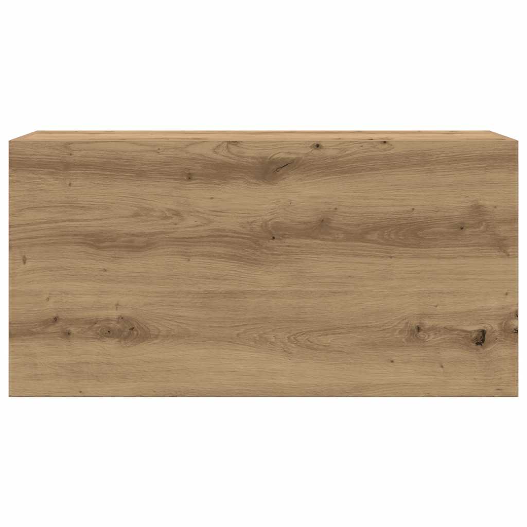 vidaXL Bathroom Wall Cabinet Artisan Oak 80x25x40 cm Engineered Wood 5