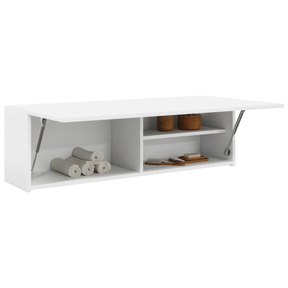 vidaXL Bathroom Wall Cabinet White 100x25x30 cm Engineered Wood 4