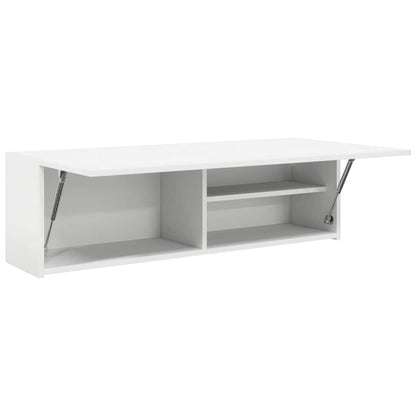 vidaXL Bathroom Wall Cabinet White 100x25x30 cm Engineered Wood 6