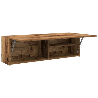 vidaXL Bathroom Wall Cabinet Old Wood 100x25x30 cm Engineered Wood 5