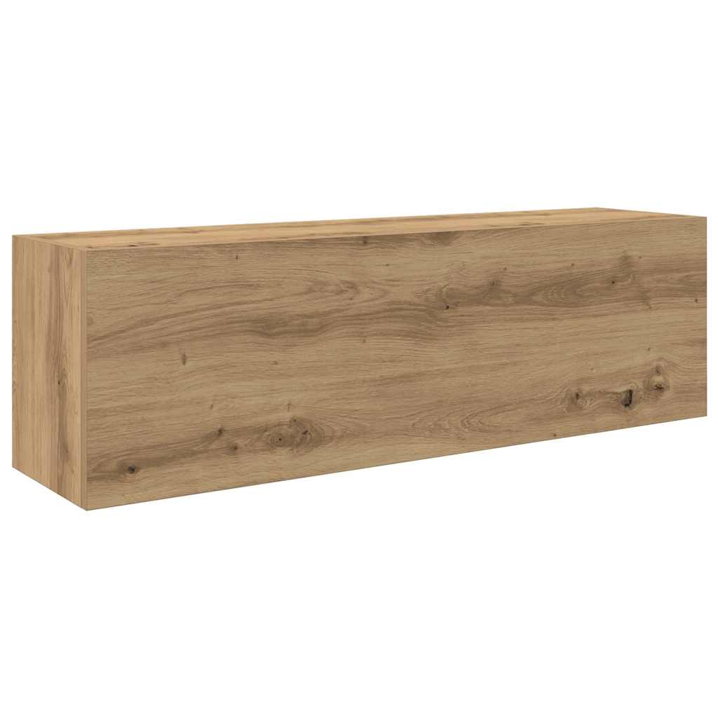 vidaXL Bathroom Wall Cabinet Artisan Oak 100x25x30 cm Engineered Wood 2