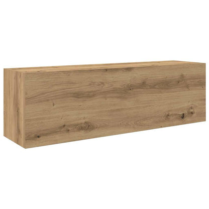 vidaXL Bathroom Wall Cabinet Artisan Oak 100x25x30 cm Engineered Wood 2