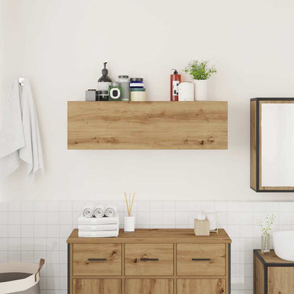 vidaXL Bathroom Wall Cabinet Artisan Oak 100x25x30 cm Engineered Wood 3