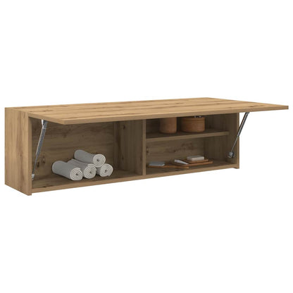 vidaXL Bathroom Wall Cabinet Artisan Oak 100x25x30 cm Engineered Wood 4
