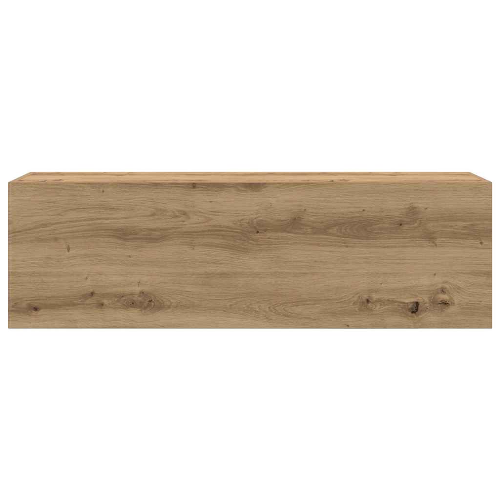 vidaXL Bathroom Wall Cabinet Artisan Oak 100x25x30 cm Engineered Wood 6