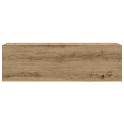 vidaXL Bathroom Wall Cabinet Artisan Oak 100x25x30 cm Engineered Wood 6