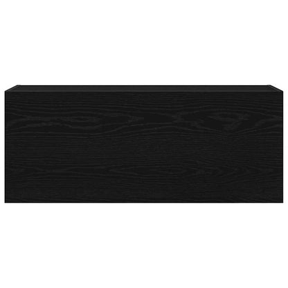 vidaXL Bathroom Wall Cabinet Black 100x25x40 cm Engineered Wood 6