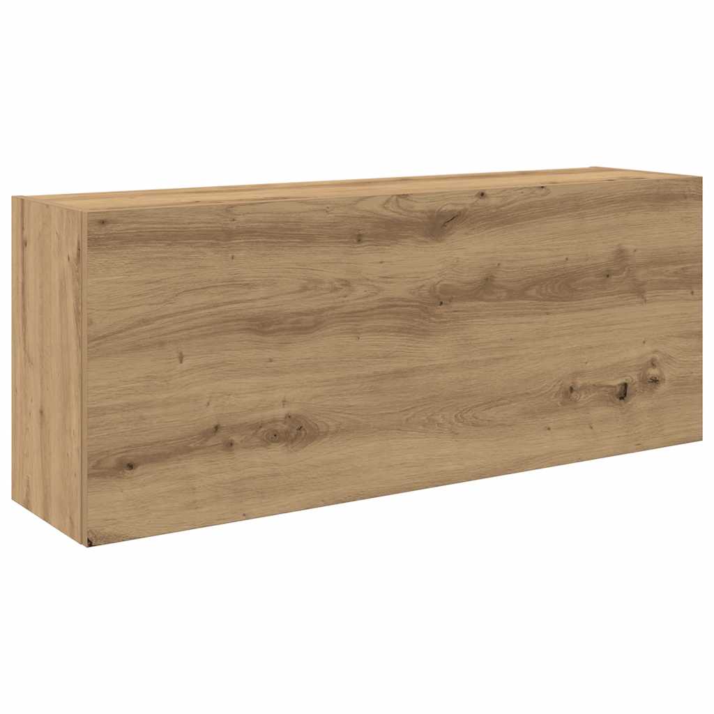 Bathroom Wall Cabinet 100x25x40 cm Engineered Wood Height 40 cm Width 100 cm Artisan oak