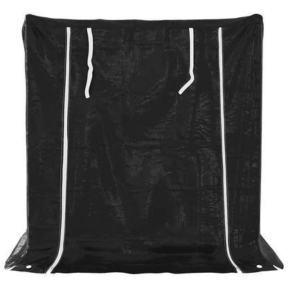 vidaxL Firewood Rack with Rain Cover 100.5x100.5x110.5 cm Galvanised Steel 4