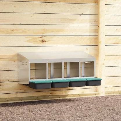 vidaXL Chicken Nesting Box 2 Compartments Wall-Mounted