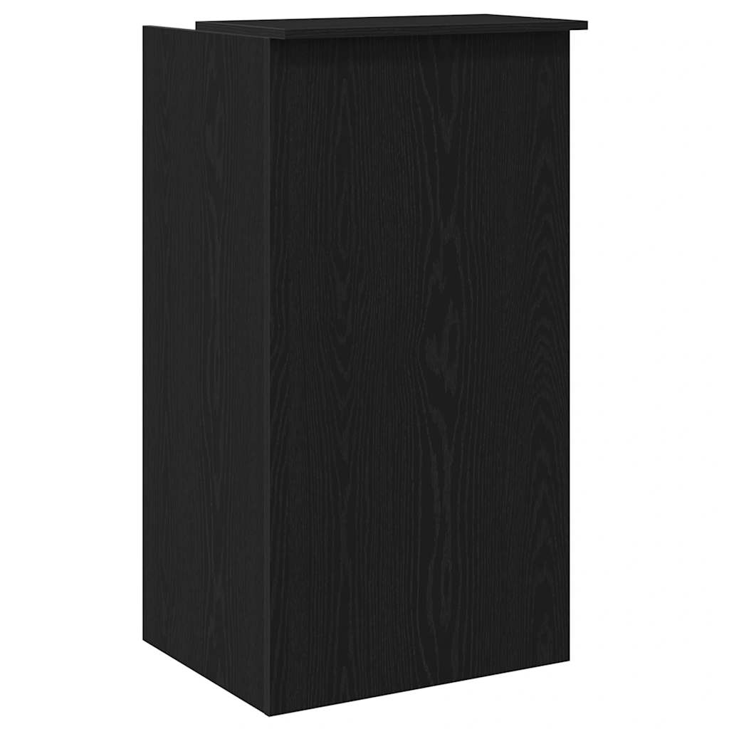 Reception Desk 55x50x103,5 cm Engineered Wood Black 55 x 50 x 103.5 cm