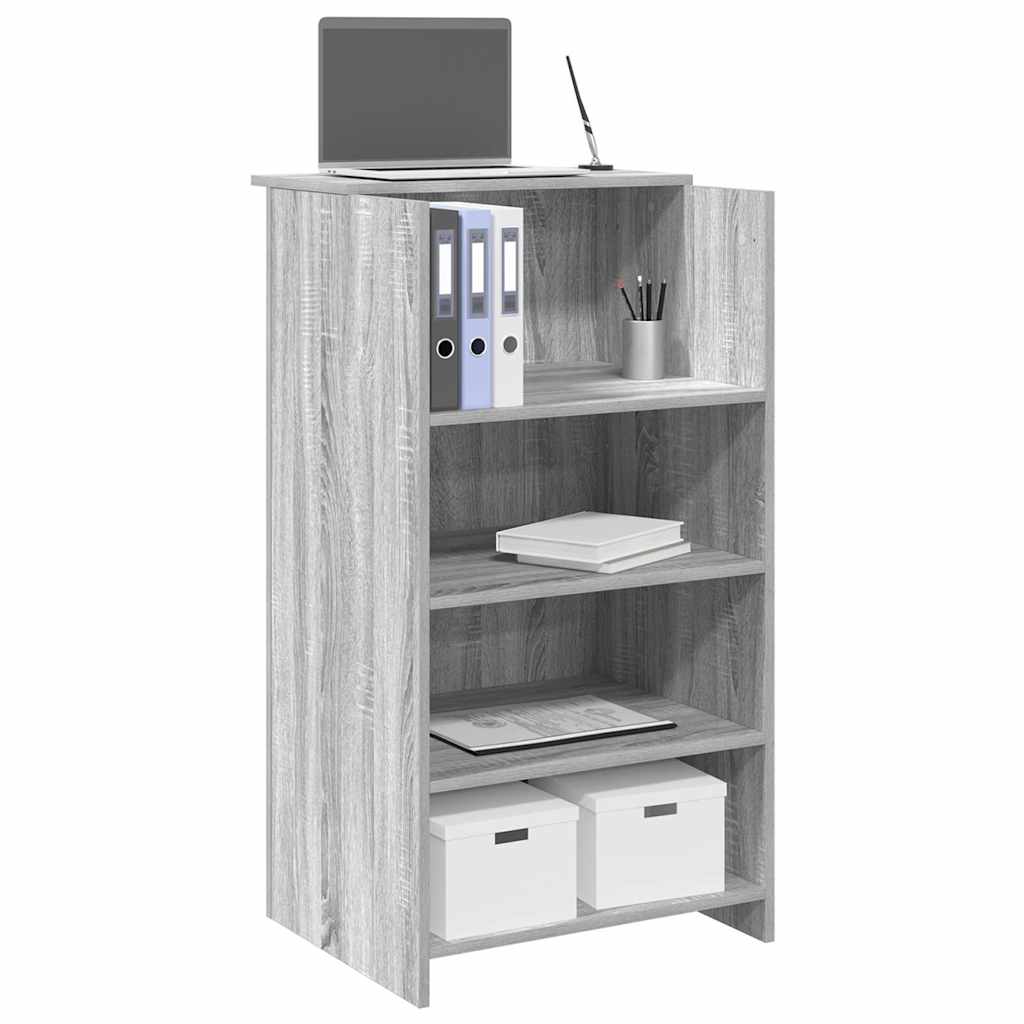 Reception Desk 55x50x103,5 cm Engineered Wood Grey sonoma 55 x 50 x 103.5 cm