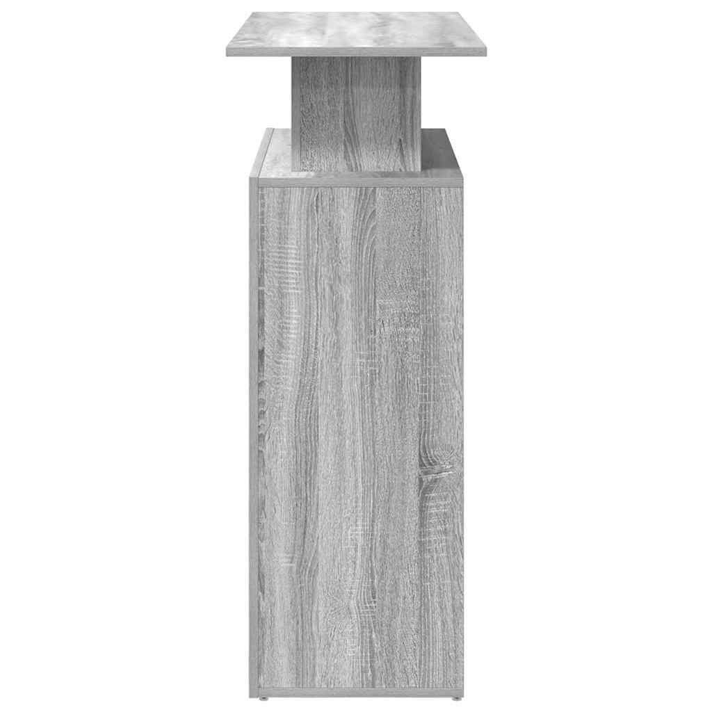 vidaXL Reception Desk Grey Sonoma 100x40x104 cm Engineered Wood 6