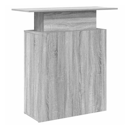 Reception Desk 100x40x104 cm Engineered Wood Grey sonoma