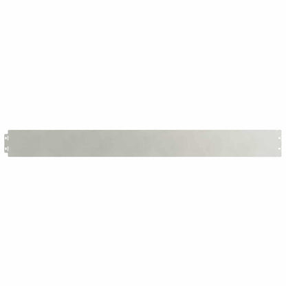 vidaXL Lawn Edging 10 pcs 10 x 103 cm Stainless Steel Silver 3