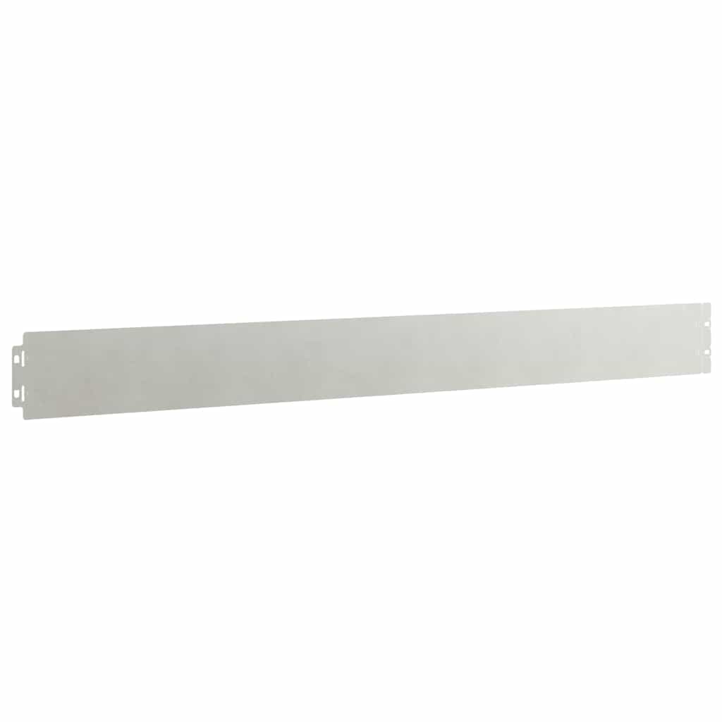 vidaXL Lawn Edging 10 pcs 10 x 103 cm Stainless Steel Silver 4