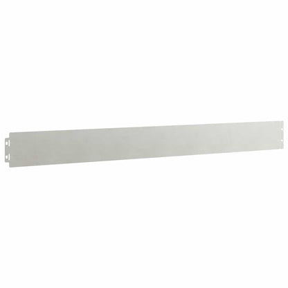 vidaXL Lawn Edging 10 pcs 10 x 103 cm Stainless Steel Silver 4