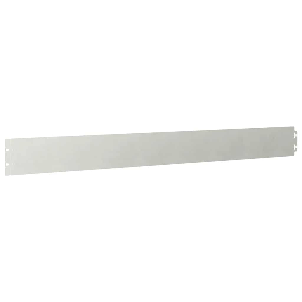 vidaXL Lawn Edging 10 pcs 10 x 103 cm Stainless Steel Silver 5
