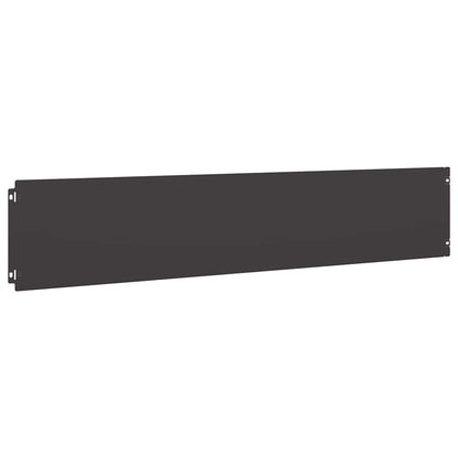 vidaXL Lawn Edgings 10 pcs Black 20x103 cm Cold-rolled Steel 4