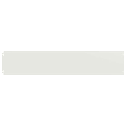 vidaXL Lawn Edging 10 pcs 20 x 103 cm Steel White 3