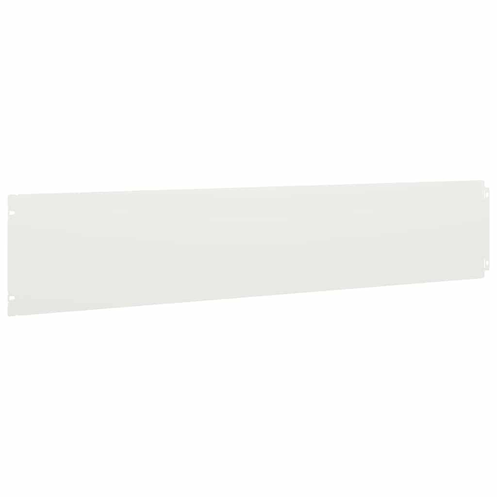 vidaXL Lawn Edging 10 pcs 20 x 103 cm Steel White 5