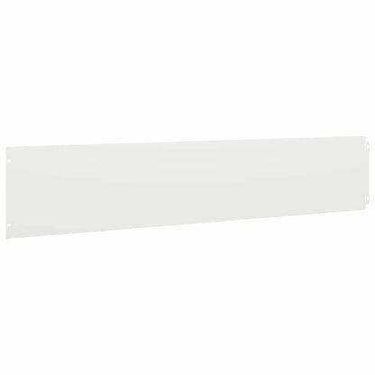 vidaXL Lawn Edging 10 pcs 20 x 103 cm Steel White 5