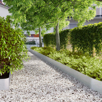 vidaXL Lawn Edgings Cold-rolled Steel 10 pcs 20 x 103 cm