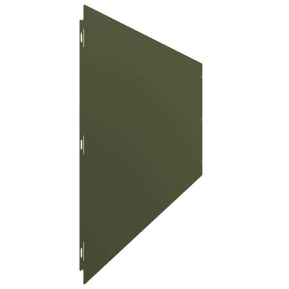 vidaXL Lawn Edging 10 pcs 25 x 103 cm Steel Olive Green 6