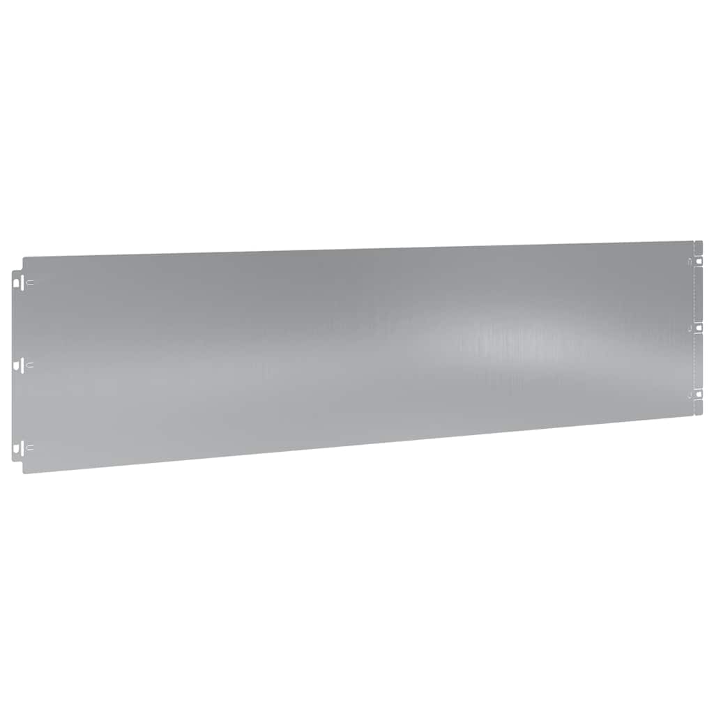 vidaXL Lawn Edging 10 pcs 25 x 103 cm Galvanised Steel Silver 4