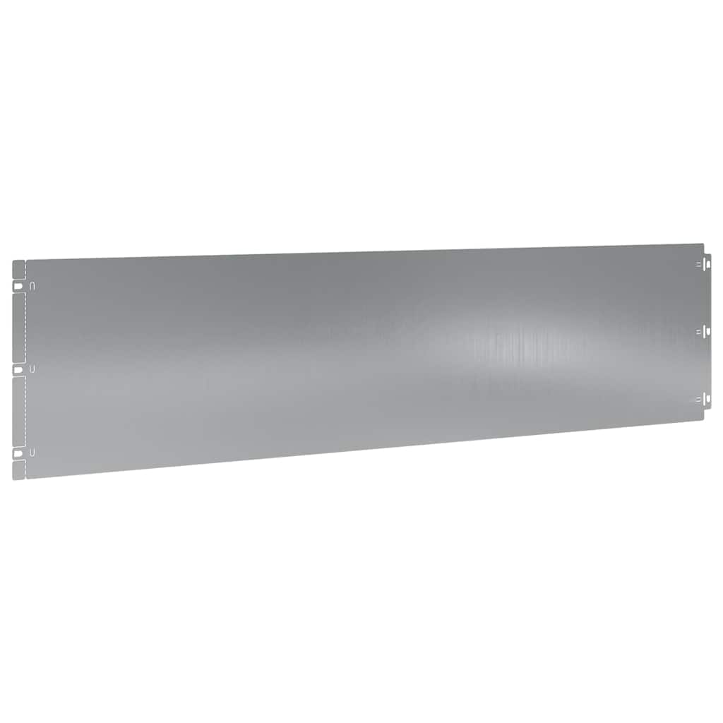 vidaXL Lawn Edging 10 pcs 25 x 103 cm Galvanised Steel Silver 5