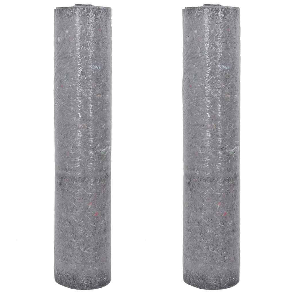 vidaXL Non-slip Painter Fleeces 2 pcs 25 m 220 g/m² Grey 2