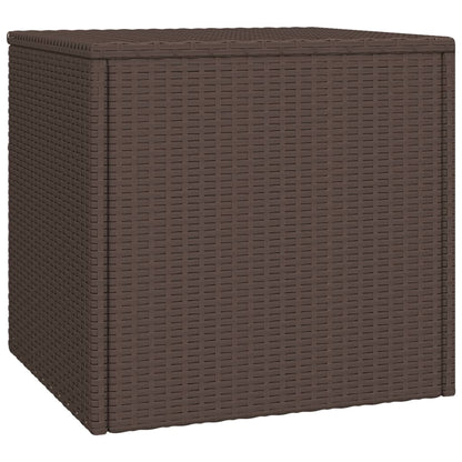 vidaXL Garden Side Table | Brown | PE rattan | Small | Stackable 3