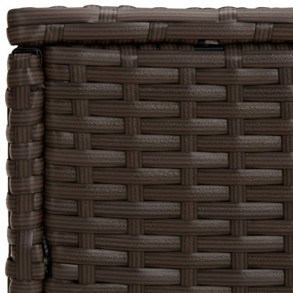 vidaXL Garden Side Table | Brown | PE rattan | Small | Stackable 6