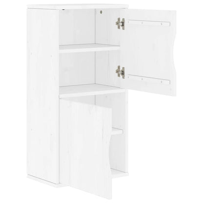 vidaXL Side Cabinet ODDA White 40x24x79 cm Solid Wood Pine 6