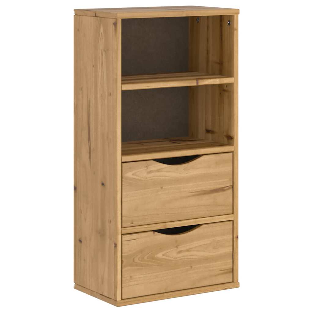 vidaXL Side Cabinet with Drawers ODDA 40x24x79 cm Solid Wood Pine 2